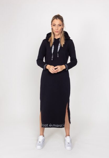 SNP41010-Naiste-kapuutsiga-kleit-Must-1