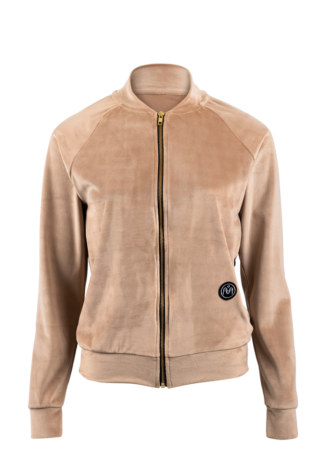 SNP3100123-womens-velvet-sweatshirt-with-zip-beige